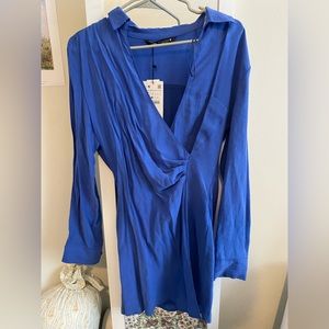 NWT Zara Royal Blue Dress